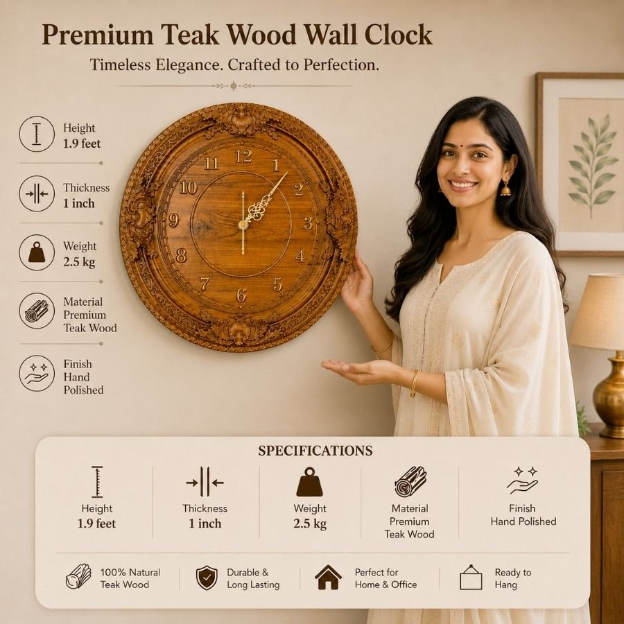 Maharaja Grandeur Wall Clock - Image 2
