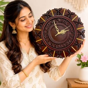 Royal Heritage Teak Wood Wall Clock
